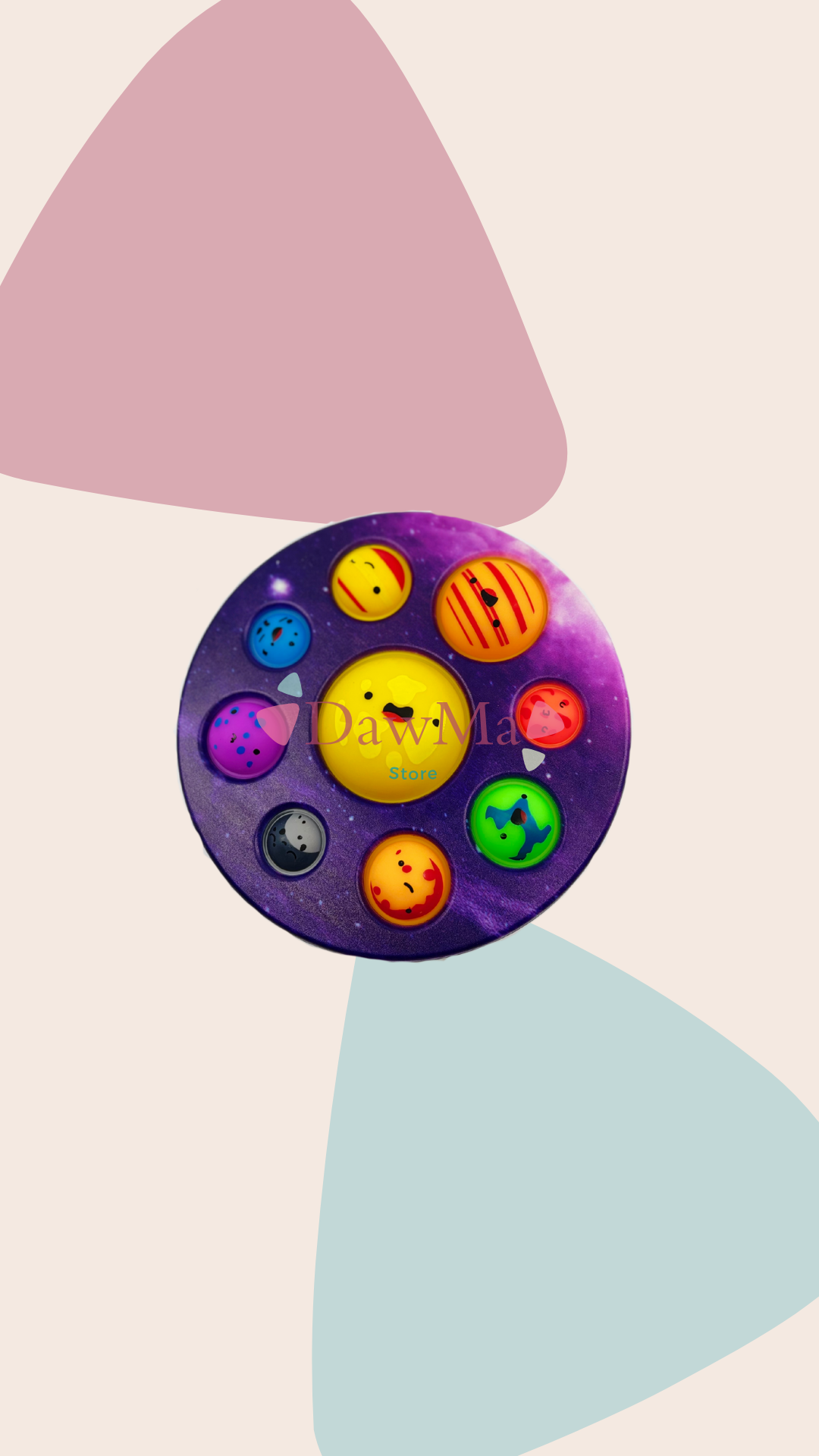 Planeetvormige Pop-It Fidget Toy