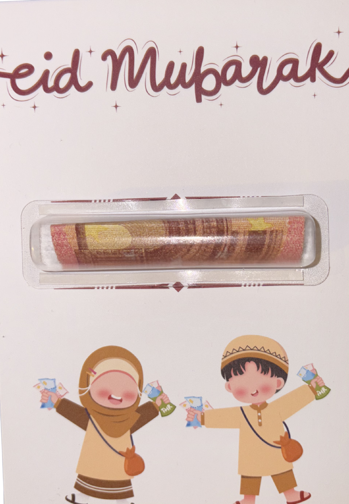 Eid Moubarak neutraal met plasticje