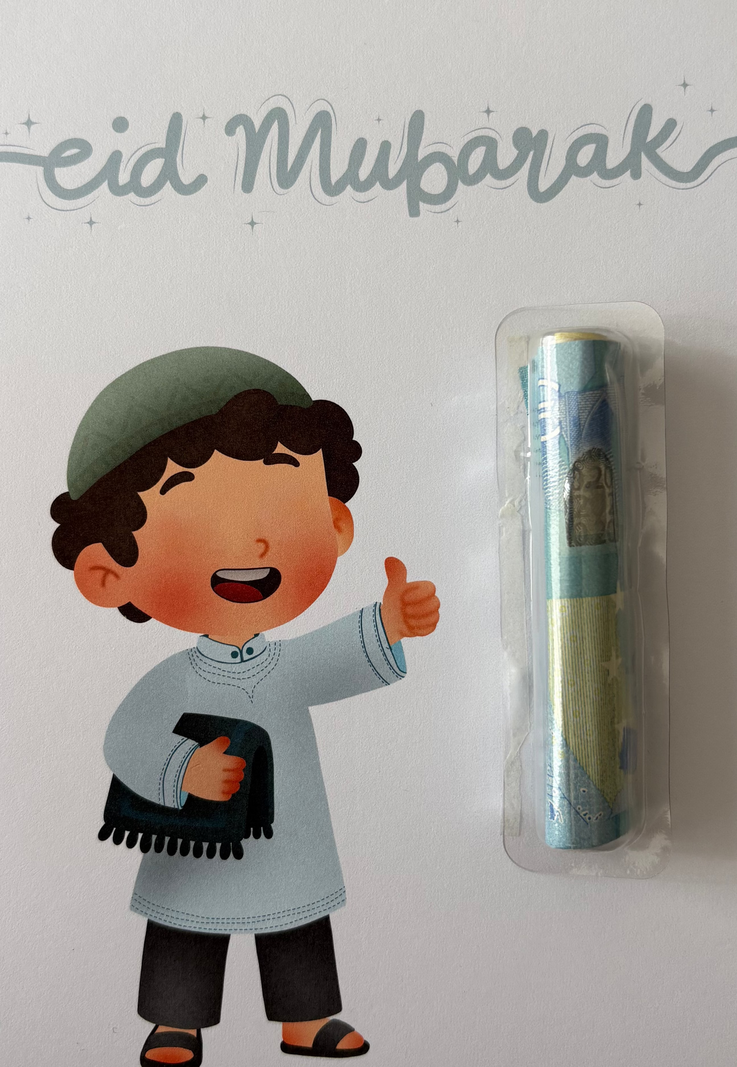 Eid Moubarak jongen